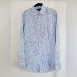 Banana Republic Botanical Print Button-Down Shirt (grant fit, size: S)